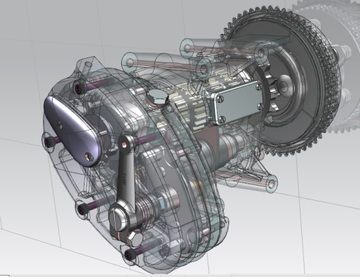 摩托车变速箱全套模型缩略图